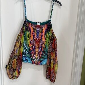 Multicolor Printed Women's Top